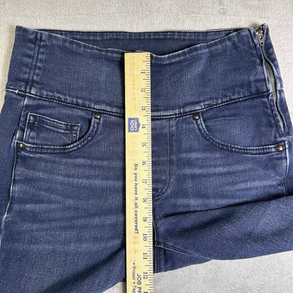 Spanx The Signature Straight Jeans Womens 29 Pull On Side Zip Comfort Staple - Picture 7 of 11